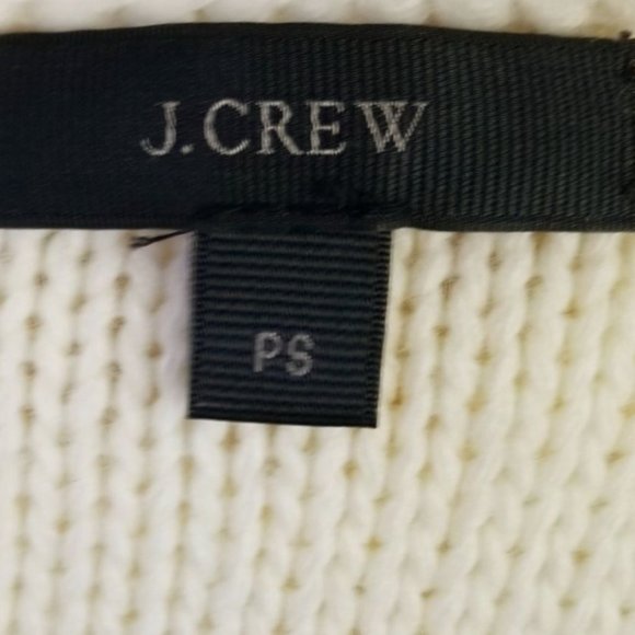 Cream J. Crew cable knit sweater size small - Picture 12 of 13